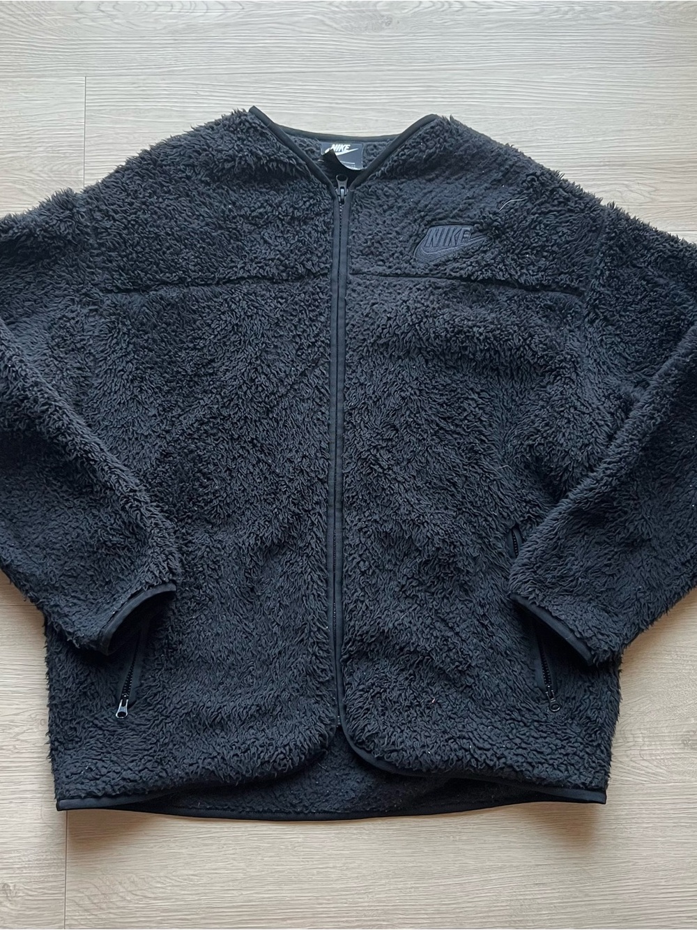 Nike Black Sherpa Fleece Full Zip